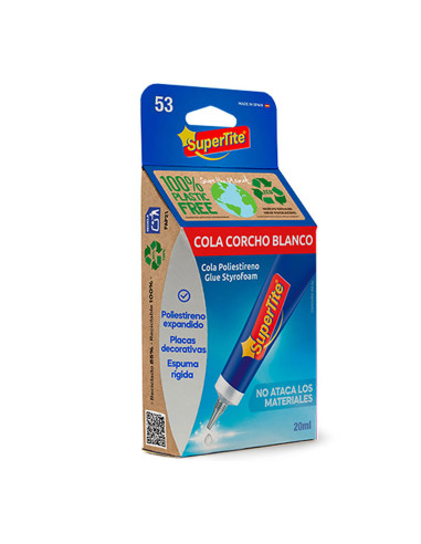 Adhesif polystyrene, blister 20ml 2453 supertite