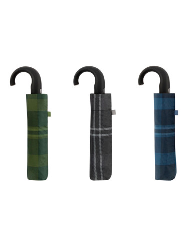 Mini parapluie automatique 8 côtes ø54cm pongee courbe manchette clima couleurs / modèles assortis