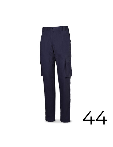 pantalon stretch 98% coton 2% elasthanne 240g. bleu marine taille 44 588pbsam/44 marca