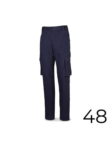 pantalon stretch 98% coton 2% elasthanne 240g. bleu marine taille 48 588pbsam/48 marca