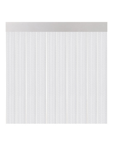 Rideau de porte modele "lisbonne" verre couleur 90x210cm m63580 acudam
