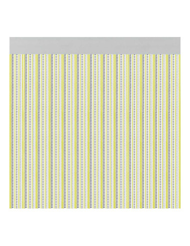 Rideau de porte modele "brescia" couleur jaune 90x210cm m63166 acudam