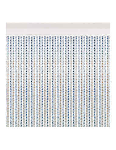 Rideau de porte modele "marine" multicolore 90x210cm a01470 acudam