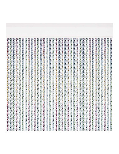 Rideau de porte modele "cantabria" multicolore 90x210cm m61671 acudam