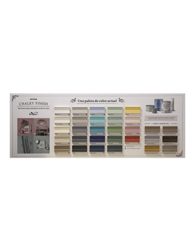 Rd nuancier coloris chalky 2022 presentoir 1m