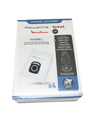 Sac de rechange silex pour aspirateur rowenta, tefal