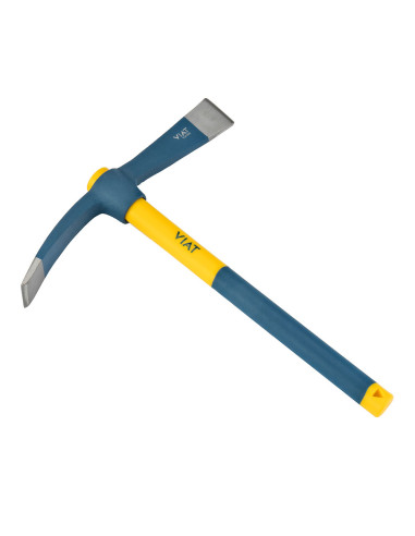 Pelle-hache alcotana avec manche en fibre bimatière pour frapper et couper les murs. vt932 viat