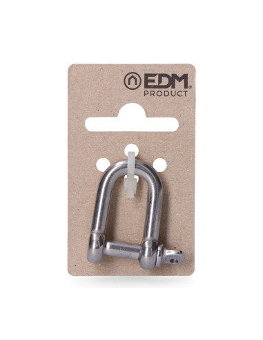 Manille en acier inoxydable aisi 316 6mm 1/4" edm.