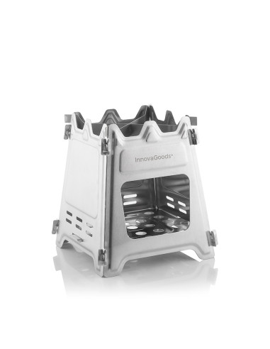 Réchaud en acier amovible pour camping flamet v0103482 innovagoods