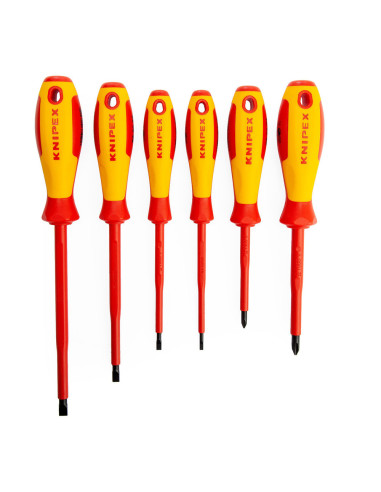 Jeu de tournevis vde 6 pièces knipex. 00 20 12v02