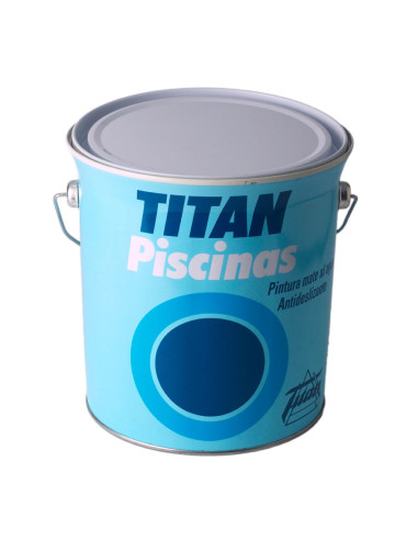Peinture à l'eau couleur blanche mat pour piscine 4 l titan 5806106