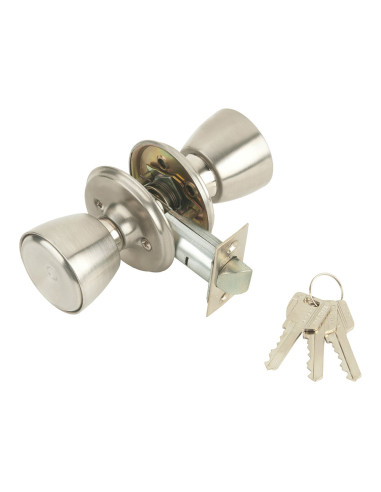 Serrure avec bouton pour porte d'entree 508-4-4-70 mcm