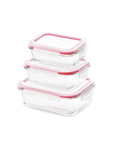Set 3 lunch boxes rectangulaires walking anywhere bergner