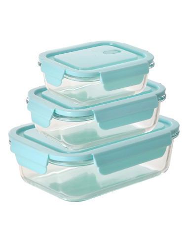 Set 3 lunch box rectangulaires modele menorca san ignacio
