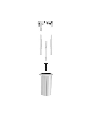 Kit g bouton-poussoir double long avec mecanisme de decharge d2d ah0001700r roca