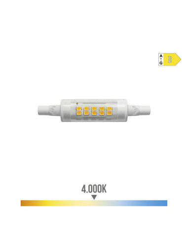 Ampoule led lineaire 78mm r7s 5.5w 600lm 4000k lumière du jour ø1.5x7.8cm edm