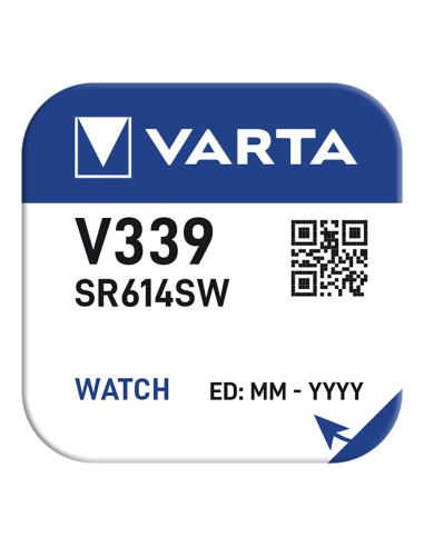 Pile de bouton sr614sw - v339 varta 12 mah (blister 1 unit.) ø6,8x1,45mm