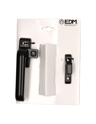 Blister à fermeture par pression 6801 gauche aluminium noir edm