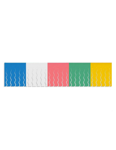 Produits de fête de drapeau à franges en plastique multicolore