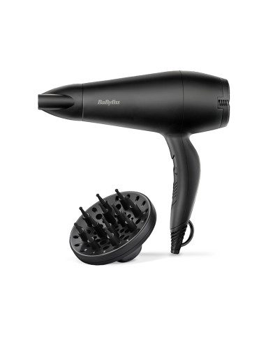 Seche-linge babyliss 2000w avec diffuseur noir lisse d215