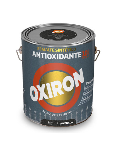 Émail synthétique métallique antioxydant oxiron noir bluning 4l titan 5809045