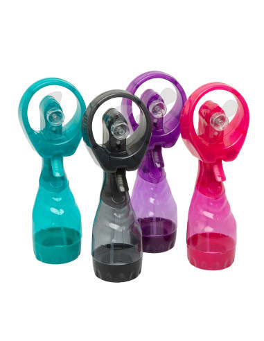 Ventilateur portable brume d'eau. couleurs assorties à vie