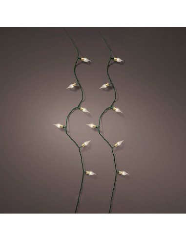 Guirlande led blanc chaud 8 fonctions avec effet scintillant pour intérieur 1790cm 493275