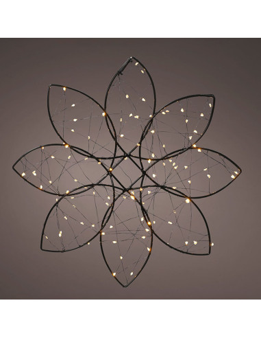 Figure de fleur à 100 led avec filet pour l'extérieur. 496506