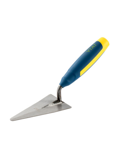 Auge pointe ronde soudée, en tôle d'acier traitée avec poignée ergonomique bi-matière pour un plus grand confort. mesures: 7 ...