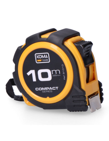 Flexometre 10m x 25mm abs compact koma tools
