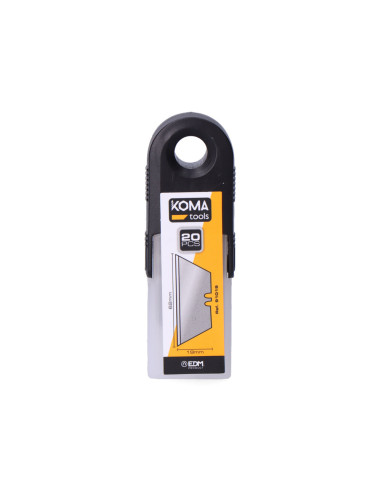 Jeu de 20 lames de rechange pour cutter 91016 koma tools