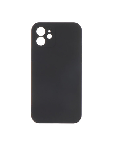Coque en plastique soft touch noire pour iphone 12