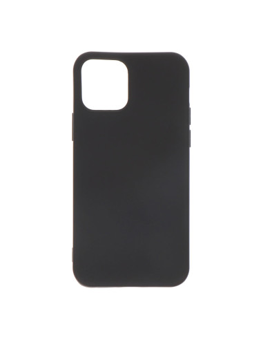 Coque soft touch en plastique noire pour iphone 12 pro