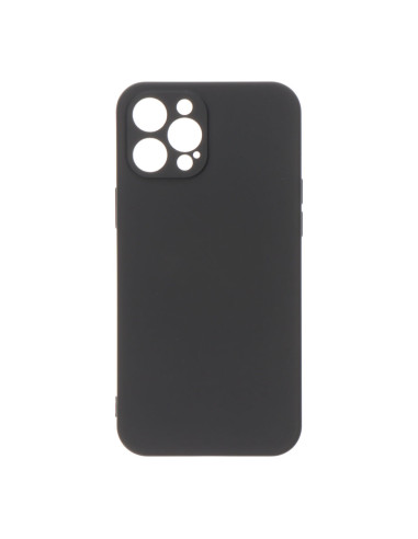 Coque soft touch en plastique noire pour iphone 12 pro max
