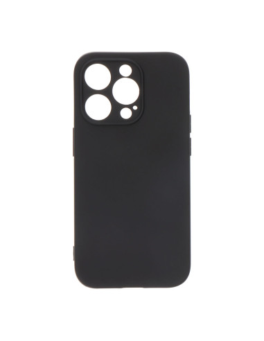 Coque soft touch en plastique noire pour iphone 14 pro