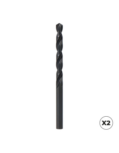 Pack 2 foret cylindrique court hss din 338n 1.00mm iz27401 koma tools (izar)