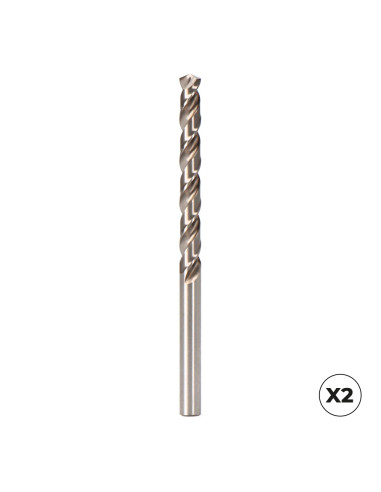 Pack 2 foret cylindrique court hsse din-338n inox 4.00mm iz27449 koma tools (izar)