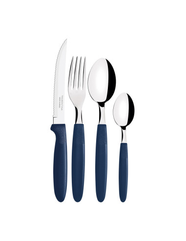 Ensemble de couverts avec 25 pièces ipanema bleu tramontina
