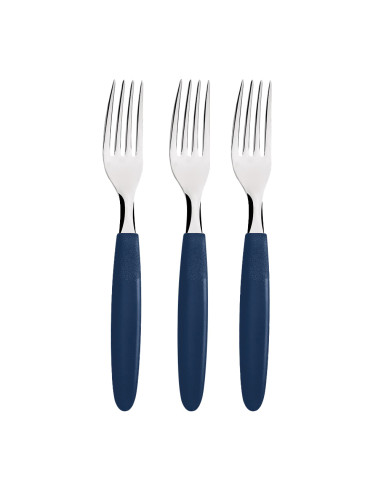 Ensemble de fourchettes de table ipanema bleu 19,1cm tramontina 3 pièces