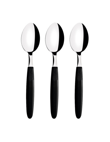 Ensemble 3 cuillères de table ipanema noir 19cm tramontina