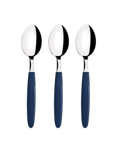 Ensemble 3 cuillères de table ipanema bleu 19cm tramontina