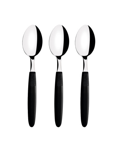 Ensemble 3 cuillères à thé tramontina ipanema 13,9cm noir