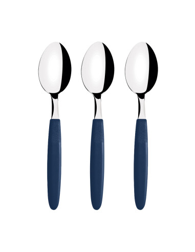 Ensemble 3 cuillères à thé ipanema bleu 13,9cm tramontina