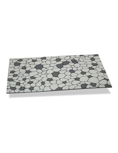 Paillasson en pierre couleur gris perle 75x45cm hidalgo