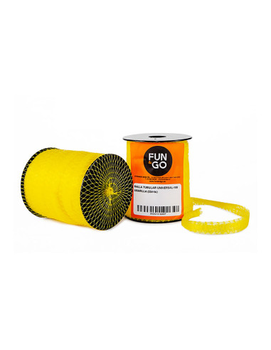Filet tubulaire universel pour emballage-100 jaune (25m) fun & go