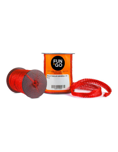 Filet tubulaire universel pour emballage-100 rouge (25m) fun & go
