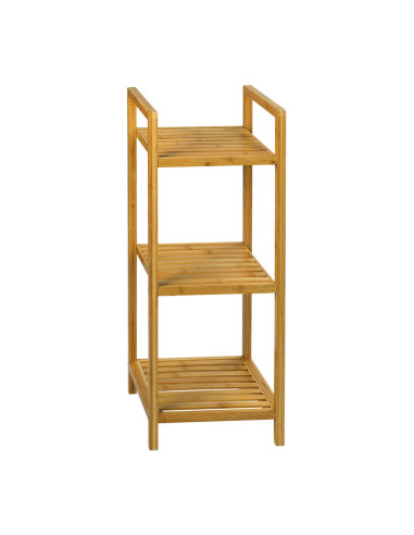 Étagère en bambou avec 3 étagères 30,5x30,5x75,5cm ba22000 andrea house