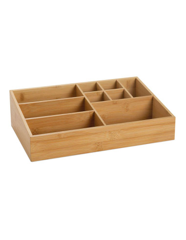 Organisateur en bambou 33x21x9cm ba73010 andrea house