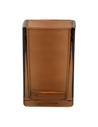 Porte-savon en verre marron ba73063 andrea house