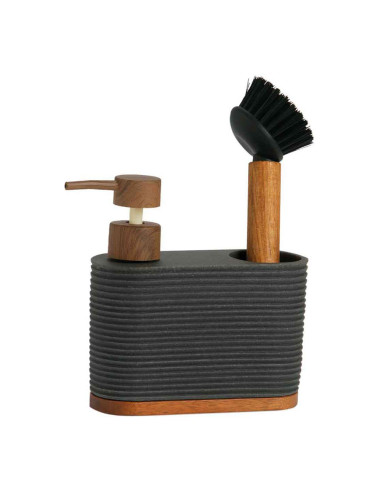 Distributeur en résine/acacia gris cc73049 andrea house